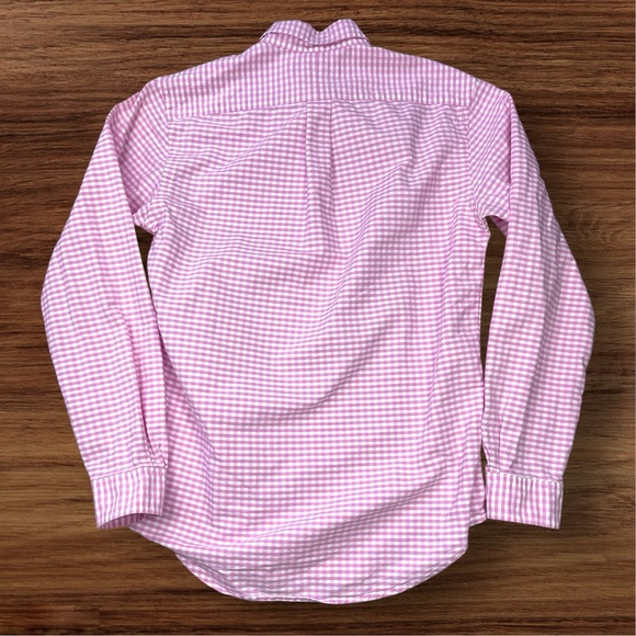 Ralph Lauren Men’s Pink White Check Pattern Long Sleeve Dress Shirt. Small. - Picture 3 of 11